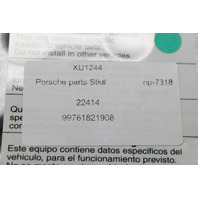 2006-2012 Porsche 911 997 Convertible SRS Module 99761821908 OEM