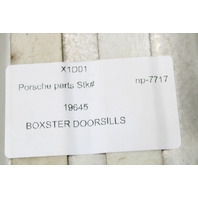 1997-2004 Porsche Boxster Stainless Steel Door Sill Trim Right Left Pair OEM