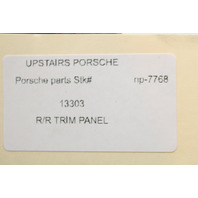 1982 Porsche 911 Targa Rear Interior Quarter Trim Panel Right - R/R TRIM PANEL OEM