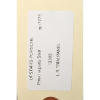 1982 Porsche 911 Targa Rear Interior Quarter Trim Panel Left Driver - L/R TRIM PANEL OEM