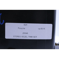 1999-2001 Porsche 911 996 Radio Bezel Dash Vent Switches Leather Complete Savanna OEM