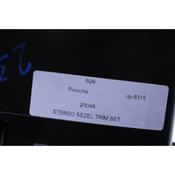 1999-2001 Porsche 911 996 Radio Bezel Dash Vent Switches Leather Complete Savanna OEM