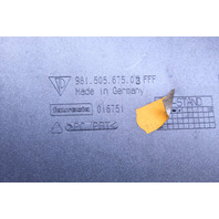 2014-2016 Porsche Cayman Rear Bumper License Plate Bracket OEM