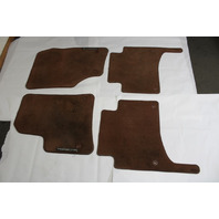 2003-2010 Porsche Cayenne Floor Mat Carpet Set Brown OEM Used