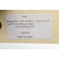 2004 Dodge Ram 1500 Abs Anti Lock Brake Pump - 52010035AK OEM