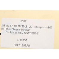 2013 Dodge Ram 1500 Ignition Switch Module Key Fob OEM
