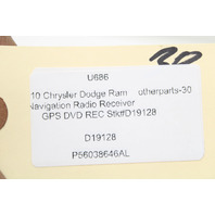 2007 Dodge Ram 1500 Radio Stereo Navigation Radio CD Player REC OEM