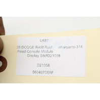 2005 Ram 1500 Overhead Dome Light Compass - 56049706AF OEM