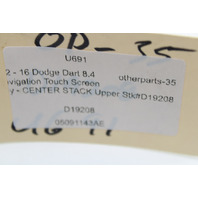 2015 Dodge Dart Navigation Display Screen Monitor