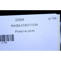 1997-2004 Porsche 911 Boxster Right Seat Bottom Cushion Grey OEM