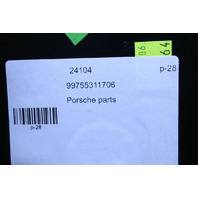 05-12 Porsche 911 Boxster Cayman Left Stereo Side Trim Leather Grey OEM