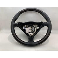 99-04 Porsche 911 996 Boxster 986 Steering Wheel 3 Spoke Tiptronic Wood Cracked OEM Used