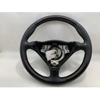 99-04 Porsche 911 996 Boxster 986 Steering Wheel 3 Spoke Tiptronic Wood Cracked OEM Used