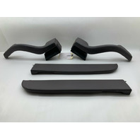 1995-1998 Porsche 911 993 Door Grab Pull Armrest Grey Leather Pair OEM Used