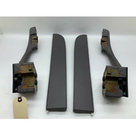 1995-1998 Porsche 911 993 Door Grab Pull Armrest Grey Leather Pair OEM Used
