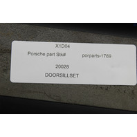 2002 2003 2004 Porsche 911 996 Door Sill Trim Plate Carrera 4S Pair OEM