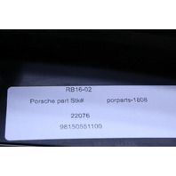 2014 2015 2016 Porsche Cayman 981 Rear Bumper Lower Valance Left Driver OEM