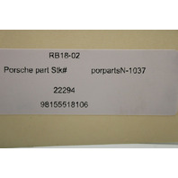 2013-2016 Porsche Boxster Windshield Pillar Trim Left OEM