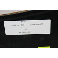 05-12 Porsche 911 Boxster Cayman Right Stereo Side Trim Leather Terra OEM