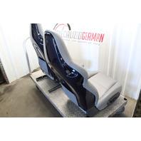1999-2004 Porsche 911 Boxster Sport Seat Seats Pair Front Grey OEM