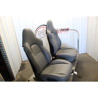 1999-2004 Porsche 911 Boxster Sport Seat Seats Pair Front Grey OEM