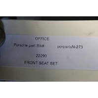 1999-2004 Porsche 911 Boxster Sport Seat Seats Pair Front Grey OEM