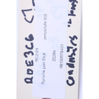 2013-2016 Porsche Boxster 981 Front Bumper Grille Trim Upper Right - 98150576401 OEM