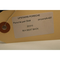 2002-2004 Porsche 911 996 Coupe Right Rear Seat Back Rest Brown OEM