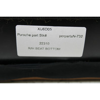 2000-2004 Porsche 911 996 Coupe Rear Seat Lower Cushion Right Leather Natural Brown OEM