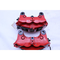 2008 2009 2010 Porsche Cayenne Turbo Rear Brake Caliper Set Pair Brembo Red - 95535242170 OEM