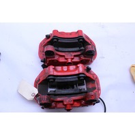 2008 2009 2010 Porsche Cayenne Turbo Rear Brake Caliper Set Pair Brembo Red - 95535242170 OEM
