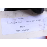 2008 2009 2010 Porsche Cayenne Turbo Rear Brake Caliper Set Pair Brembo Red - 95535242170 OEM