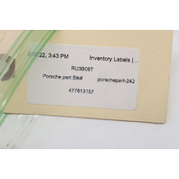 Porsche 911 Boxster Emergency Spare Tire Hold Plate Wing Nut OEM OEM