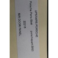 2013-2016 Porsche Panamera 970 GTS Rear Door Panel Right OEM