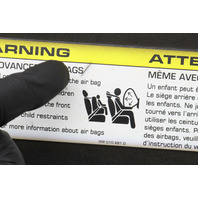 2010-2016 Porsche Panamera Sun Visor Left Alcantara OEM