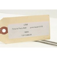 2005-2012 Porsche Boxster 987 Convertible Top Tension Cable Pair OEM