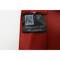 2010-2016 Porsche Panamera Gts Front Rear Right Left Seat Belts Red Belts Only - 97080303301 OEM