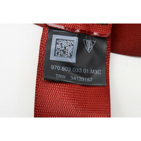 2010-2016 Porsche Panamera Gts Front Rear Right Left Seat Belts Red Belts Only - 97080303301 OEM