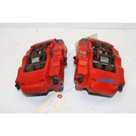 2004 2005 2006 Porsche Cayenne Turbo Rear Brake Caliper Set Pair Brembo Red OEM