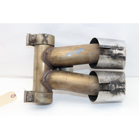 2013 2014 2015 2016 Porsche Boxster 981 Exhaust Muffler Sport Tip Dual Tips 98111196100 OEM