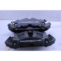 2017 2018 2019 Porsche 911 991.2 Front Brake Caliper Calipers Set Pair Black - 9P1615123C OEM