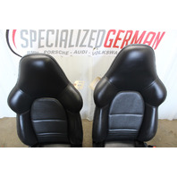 1999-2004 Porsche 911 Boxster Sport Seat Seats Pair Front Black