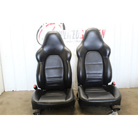 1999-2004 Porsche 911 Boxster Sport Seat Seats Pair Front Black