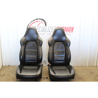 1999-2004 Porsche 911 Boxster Sport Seat Seats Pair Front Black