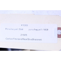 1999-2004 Porsche 911 996 Coupe Strut Bar Bars Carbon Fiber Front Rear