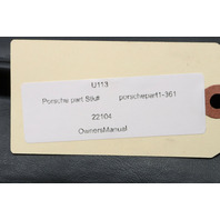 2005 Porsche Boxster 987 Owner's Manual and Case OEM