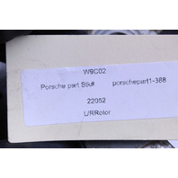 2017 2018 2019 Porsche 911 991.2 Rear Brake Rotor Left Driver OEM