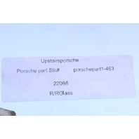 Porsche 911 997 Convertible Quarter Window Glass Right OEM