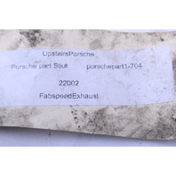 2001-2004 Porsche 911 996 Turbo EXhaust Muffler Fabspeed SOLD AS IS OEM
