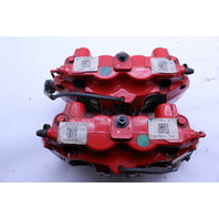 2013-2016 Porsche Boxster Cayman 981 Front Brake Calipers Brembo Pair Red OEM